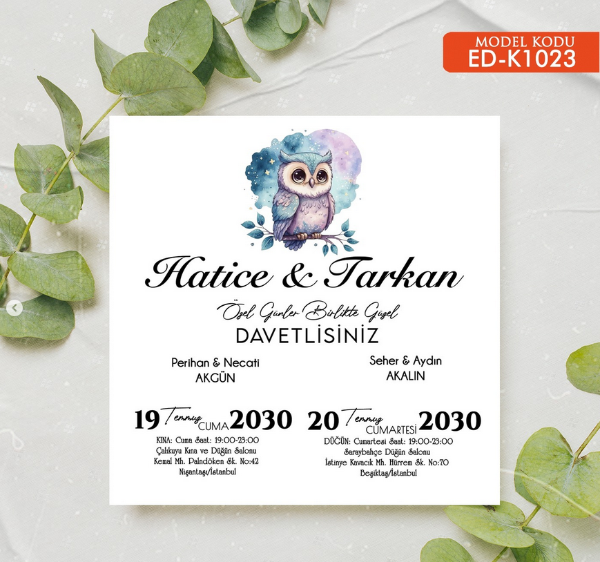 Ekonomik Davetiye ED-K1023